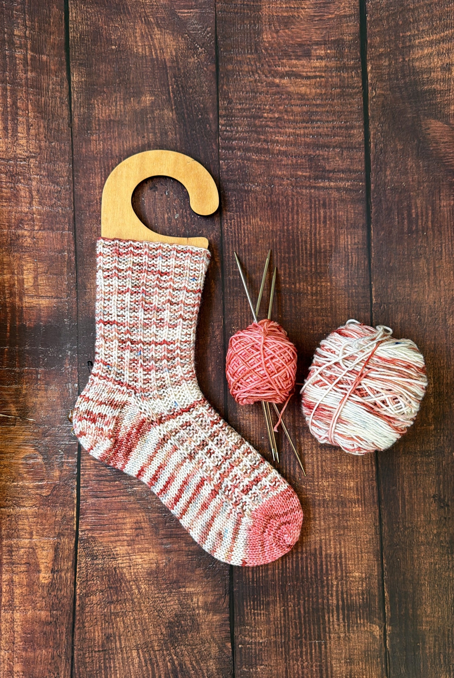 Cat Nap & Peachy - Sock Set- Dyed to Order - Sweet Pea & Sparrow Hand Dyed Yarns