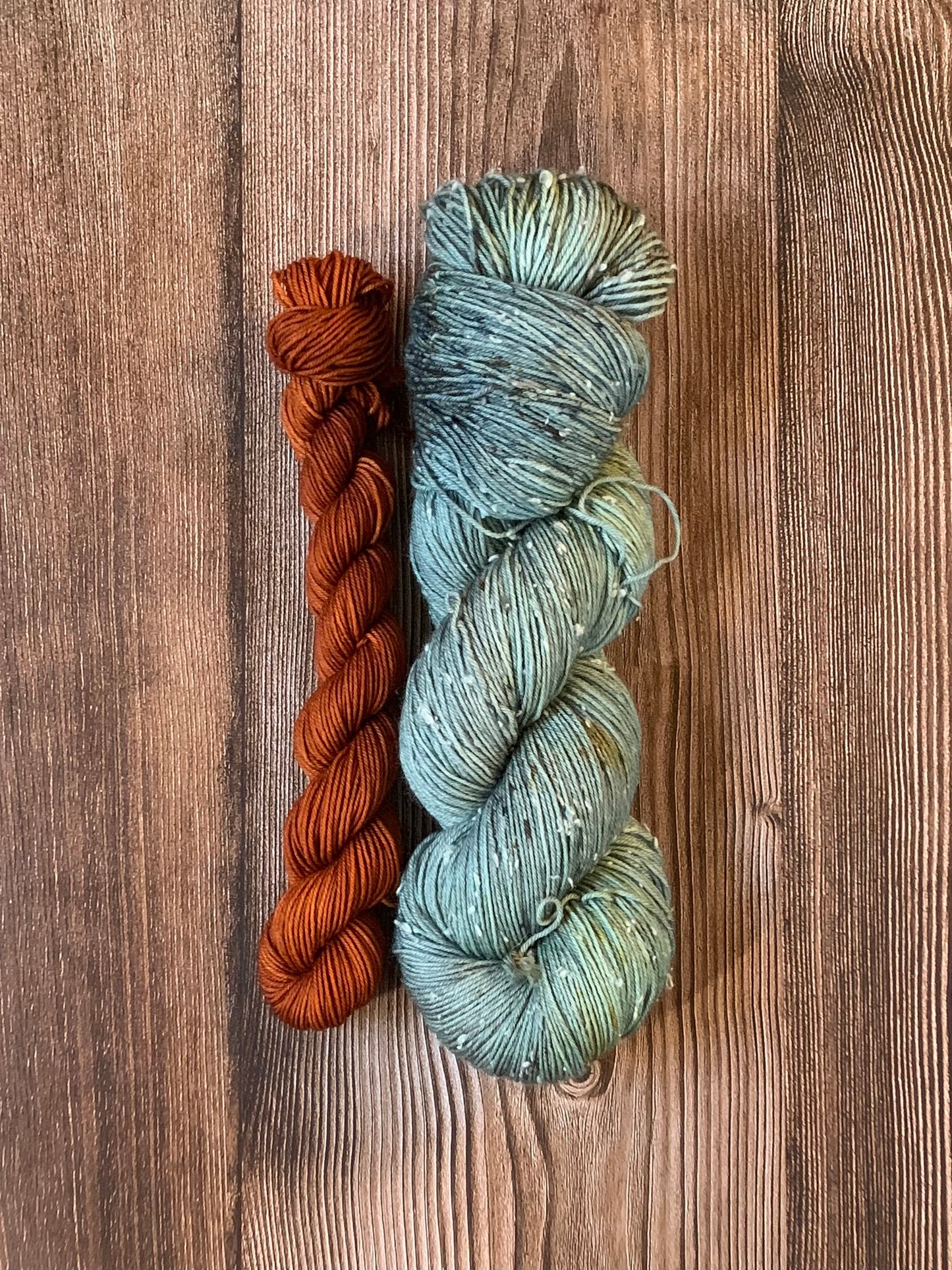 Sweater Weather & Stag- Sock Set- Collab with K by K Collections - Dyed to Order - Sweet Pea & Sparrow Hand Dyed Yarns