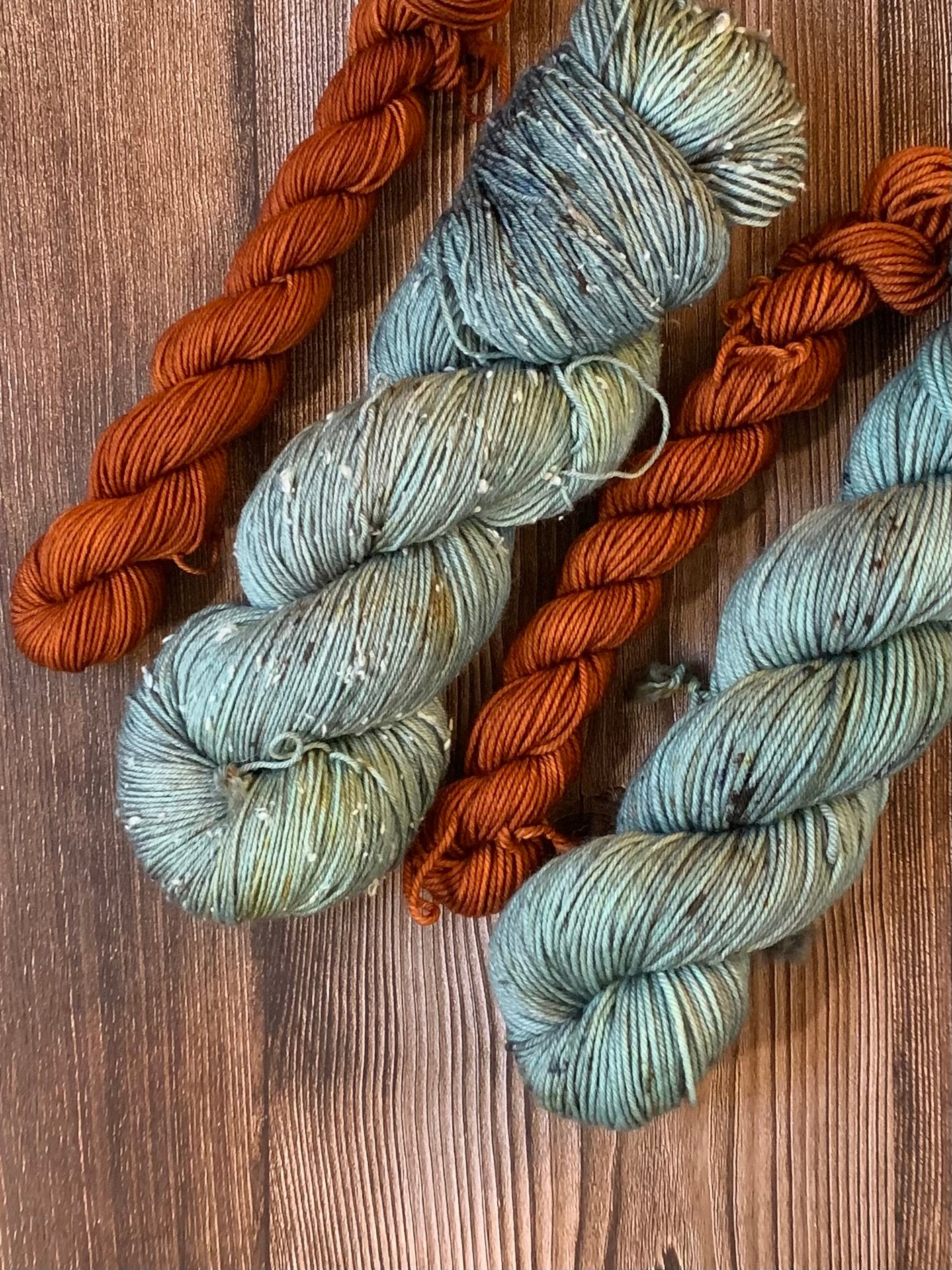 Sweater Weather & Stag- Sock Set- Collab with K by K Collections - Dyed to Order - Sweet Pea & Sparrow Hand Dyed Yarns