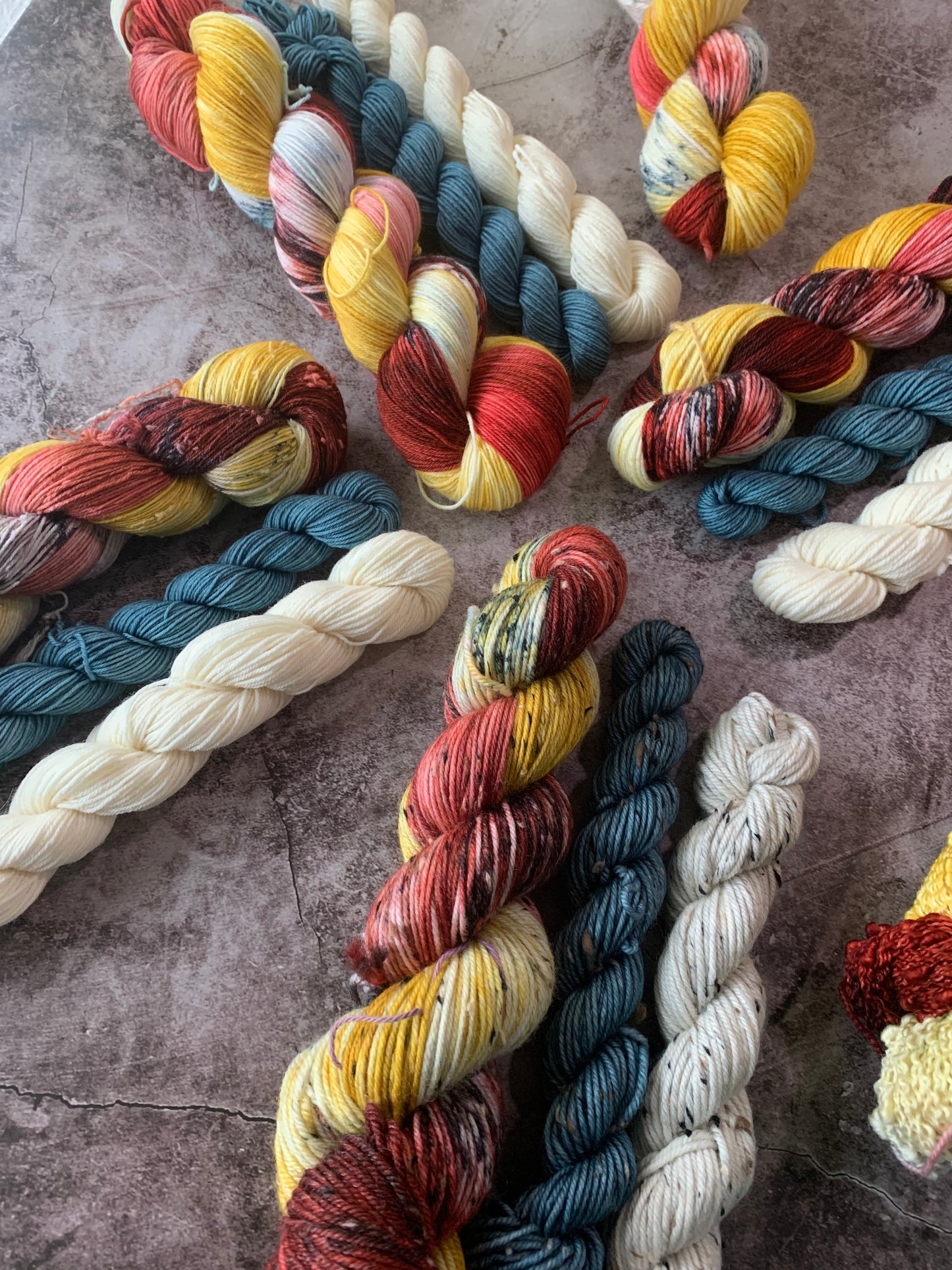 Off With Her Head - Sock Set- Dyed to Order - Sweet Pea & Sparrow Hand Dyed Yarns