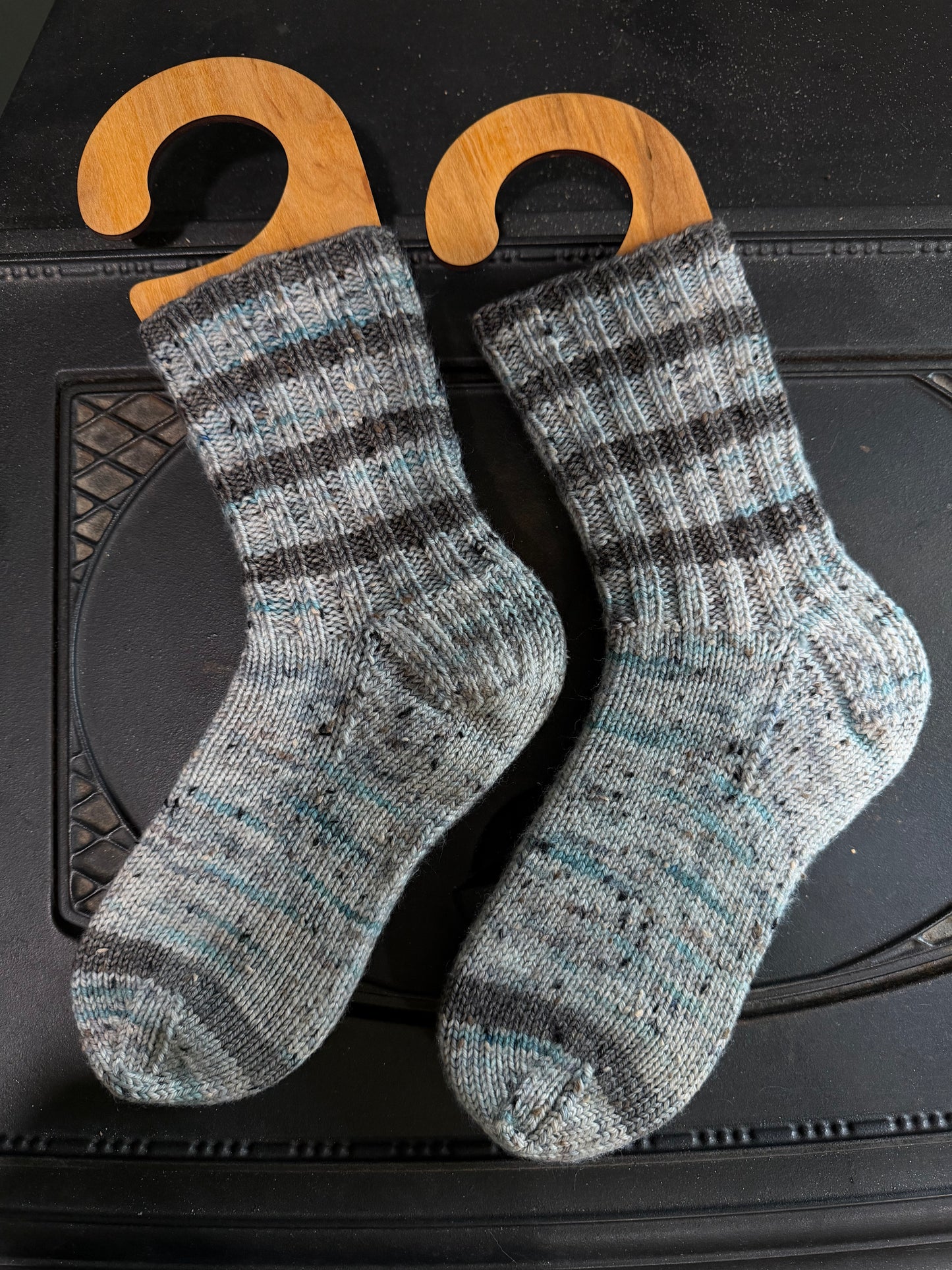 Red Admiral and Bark - Sock Set- Dyed to Order - Sweet Pea & Sparrow Hand Dyed Yarns