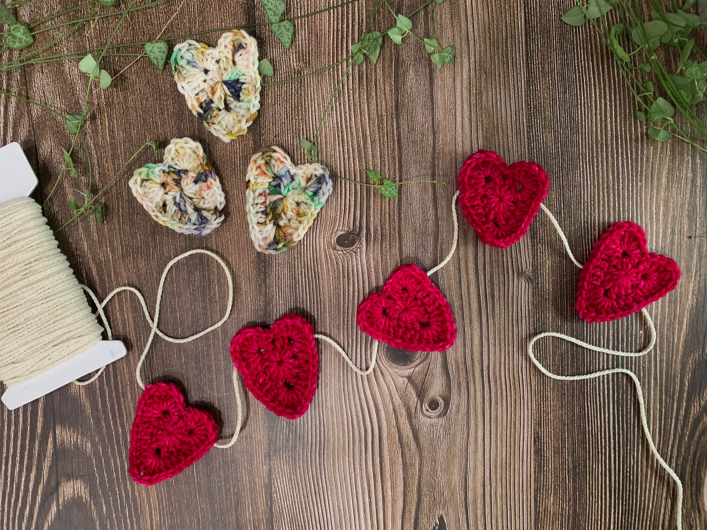 PDF Pattern - String of Hearts - Crochet Garland Pattern