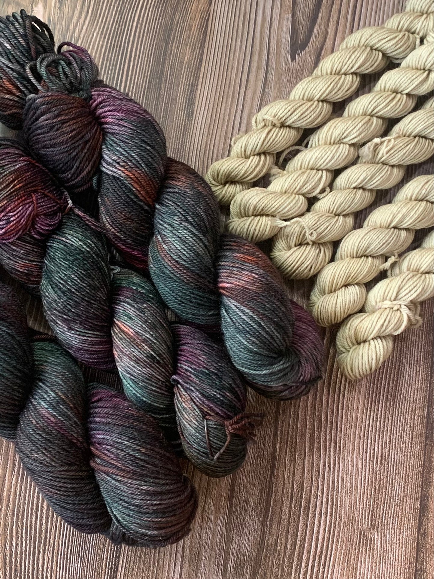 Smudge Sticks and Twine - Sock Set- Dyed to Order - Sweet Pea & Sparrow Hand Dyed Yarns