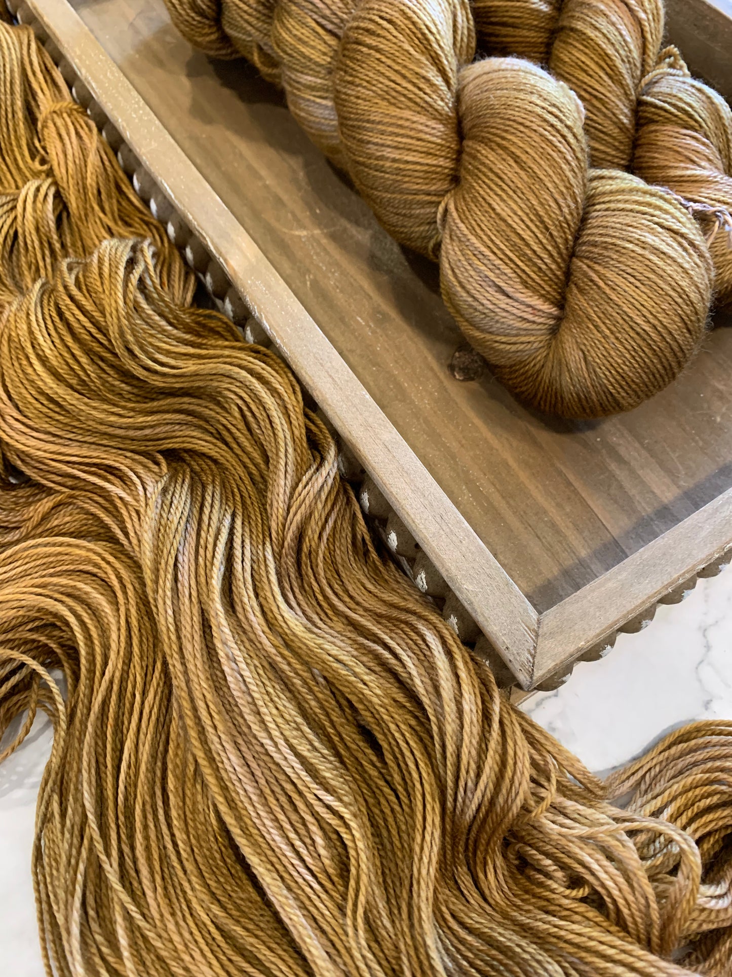 Onion Skins - Dyed to Order - Sweet Pea & Sparrow Hand Dyed Yarns
