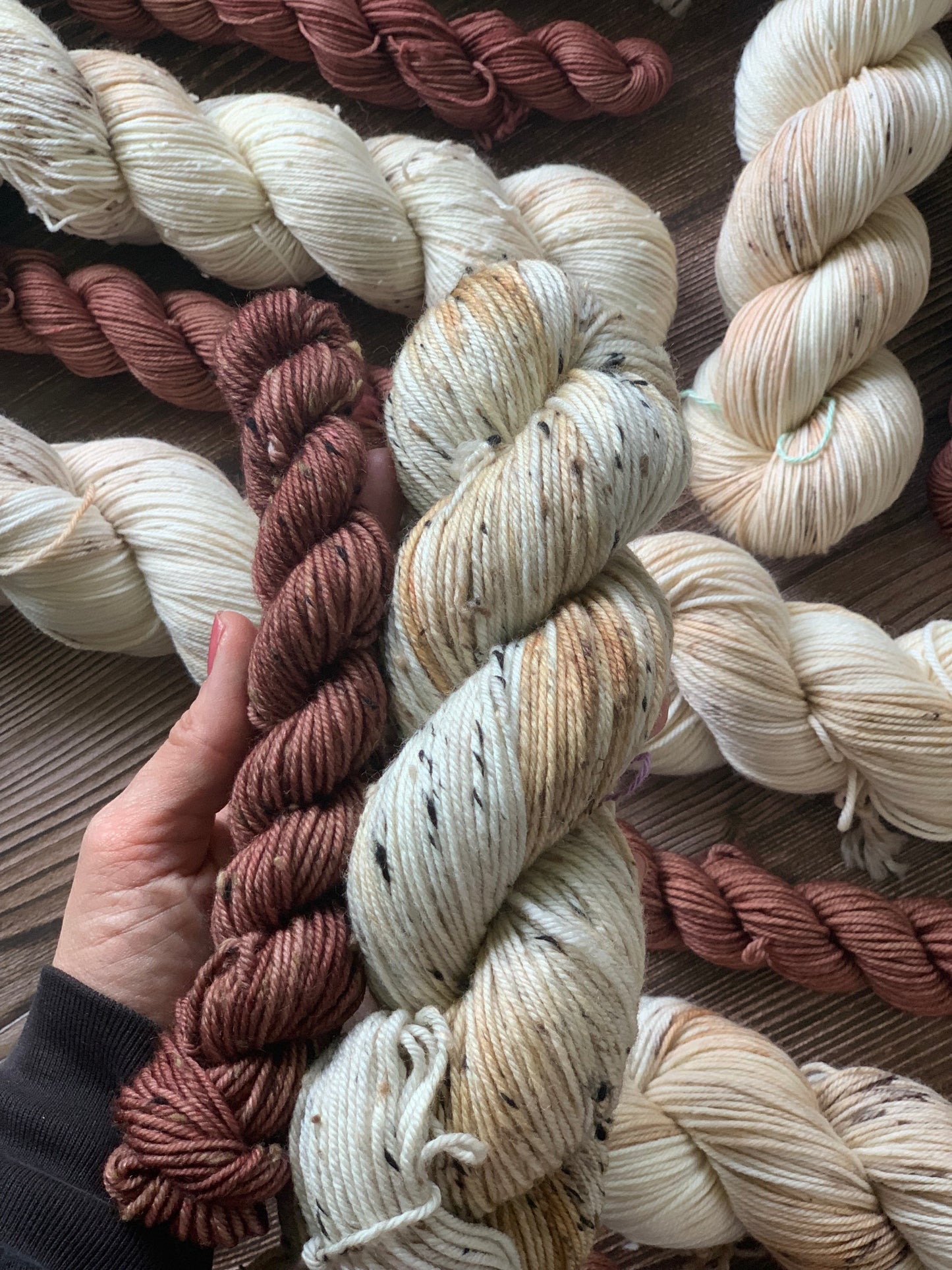 Into Nature and Mulch - Sock Set- Dyed to Order - Sweet Pea & Sparrow Hand Dyed Yarns