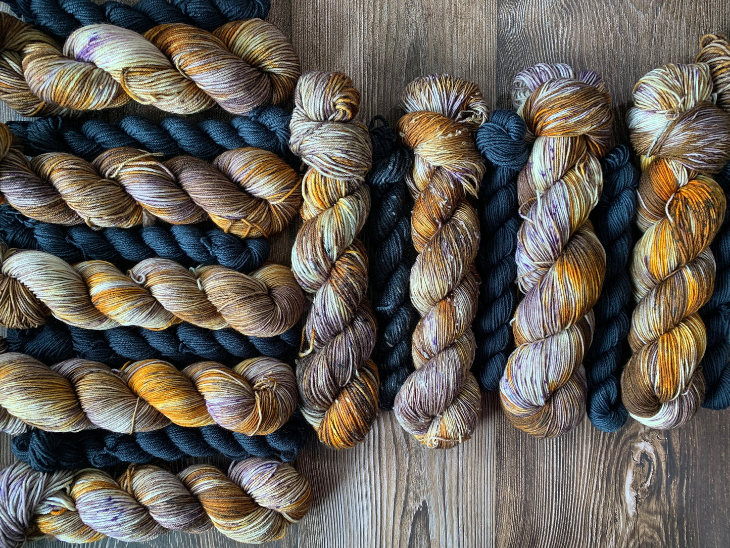 Blood Orange and Smoke - Sock Set- Dyed to Order - Sweet Pea & Sparrow Hand Dyed Yarns