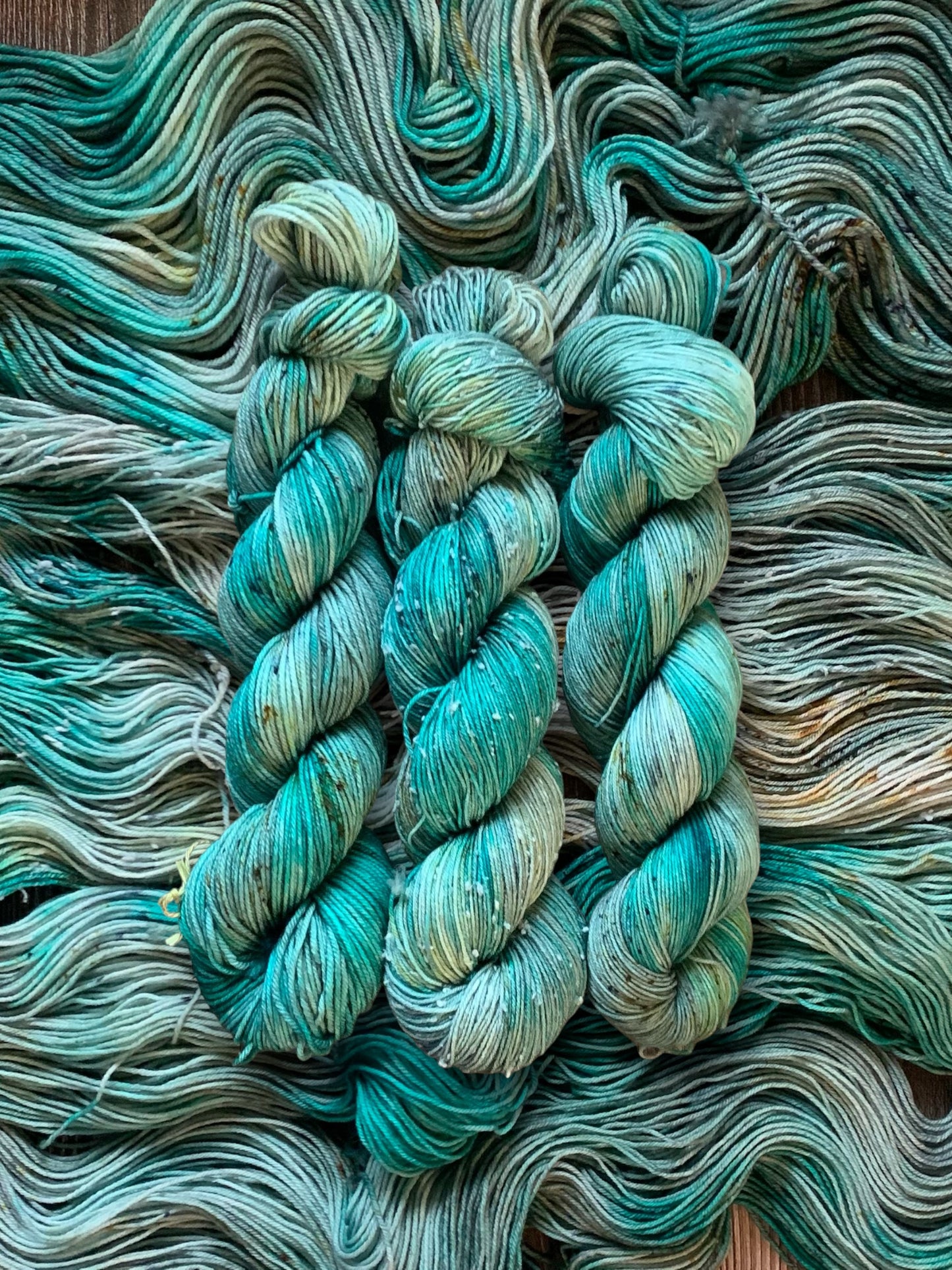 Rusty Chevy Sock Set and Project Bag Collab with K by K Collections - Dyed to Order - Sweet Pea & Sparrow Hand Dyed Yarns