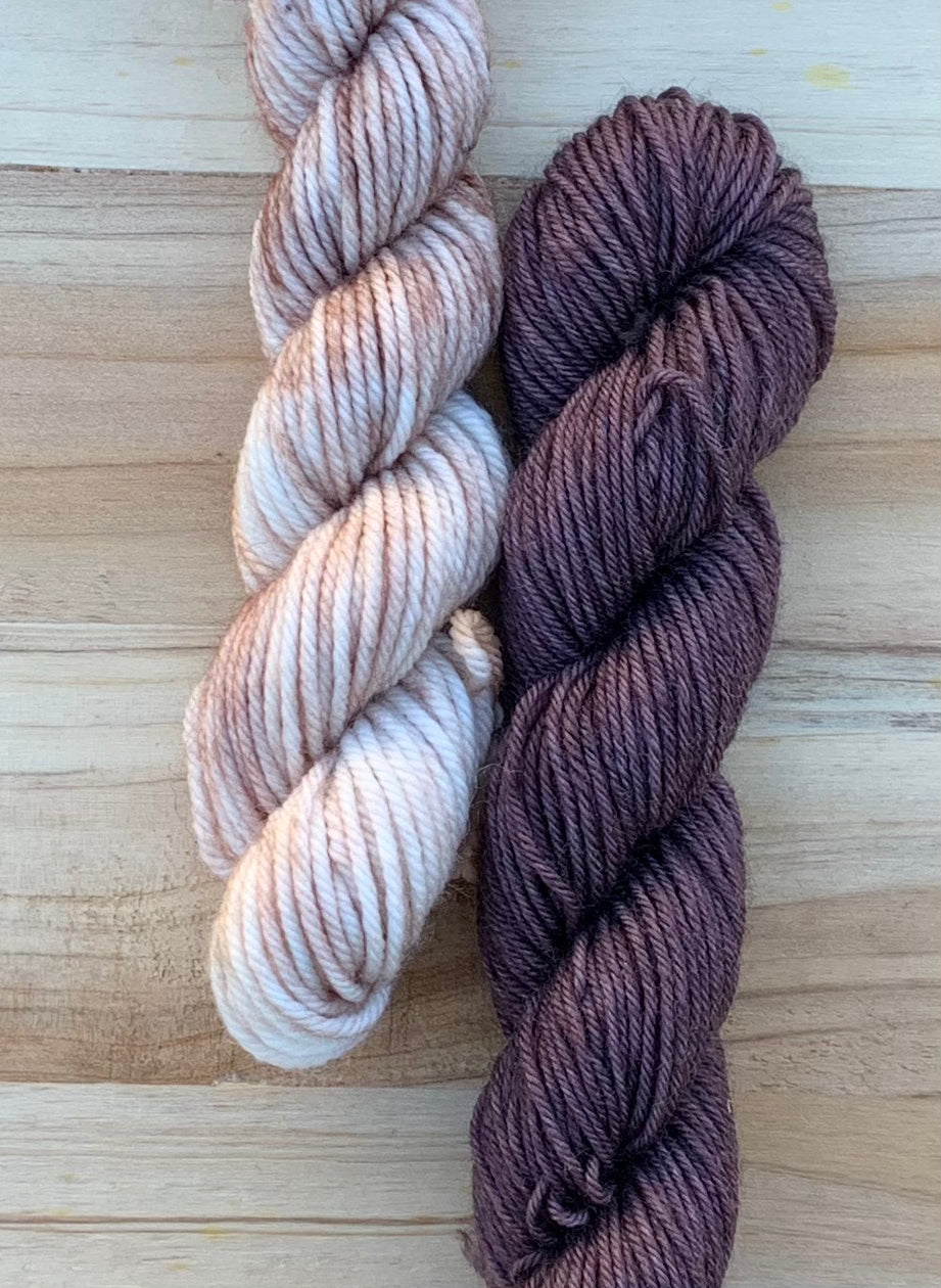 North Woods Knits Co & Sweet Pea & Sparrow - Collab Sock Set - Dyed to Order - Sweet Pea & Sparrow Hand Dyed Yarns