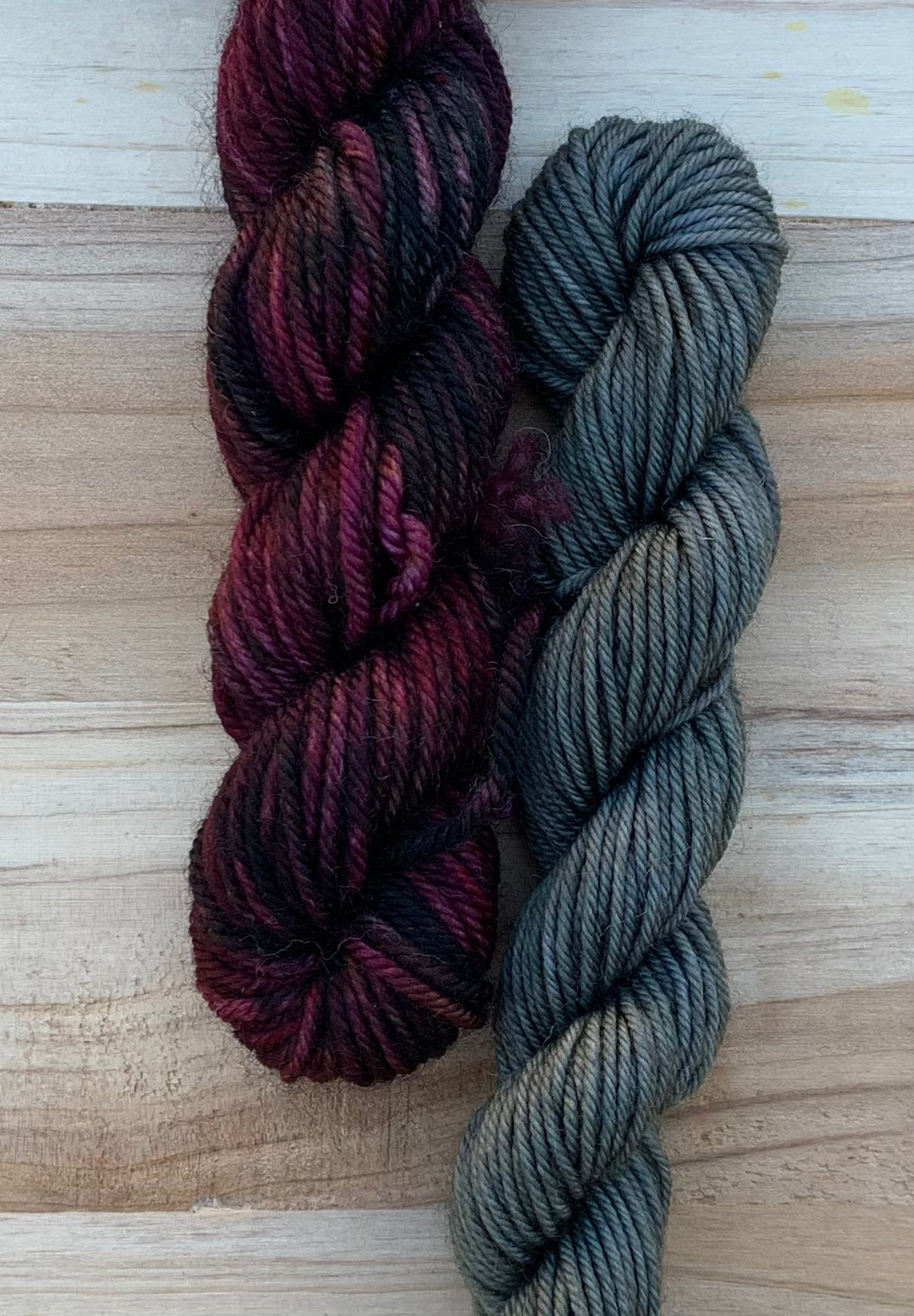 North Woods Knits Co & Sweet Pea & Sparrow - Collab Sock Set - Dyed to Order - Sweet Pea & Sparrow Hand Dyed Yarns
