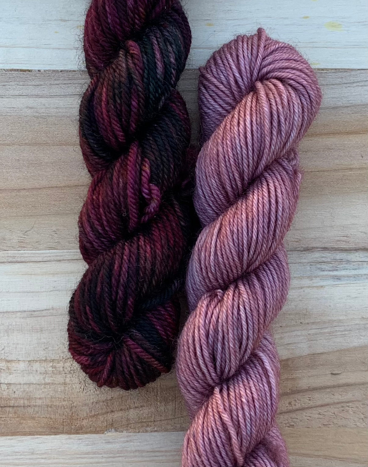 North Woods Knits Co & Sweet Pea & Sparrow - Collab Sock Set - Dyed to Order - Sweet Pea & Sparrow Hand Dyed Yarns