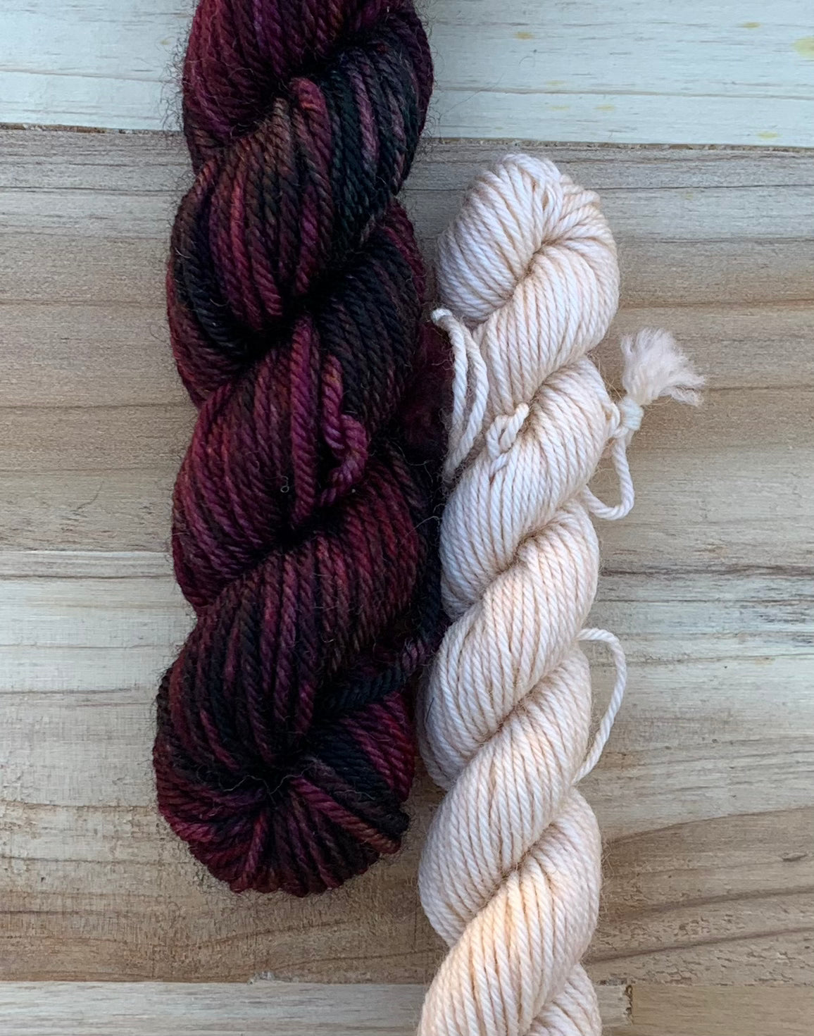 North Woods Knits Co & Sweet Pea & Sparrow - Collab Sock Set - Dyed to Order - Sweet Pea & Sparrow Hand Dyed Yarns