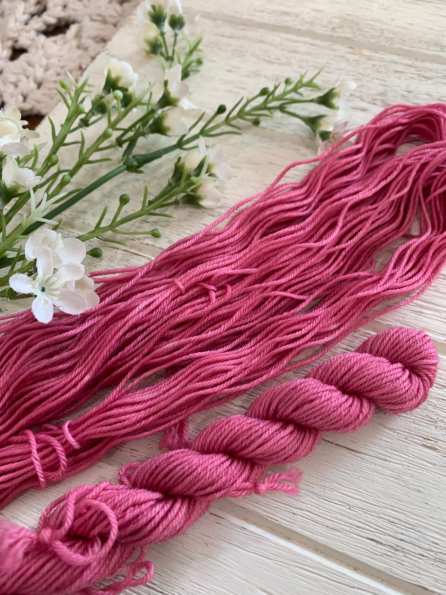 Rose Rocco- Dyed to Order - Sweet Pea & Sparrow Hand Dyed Yarns