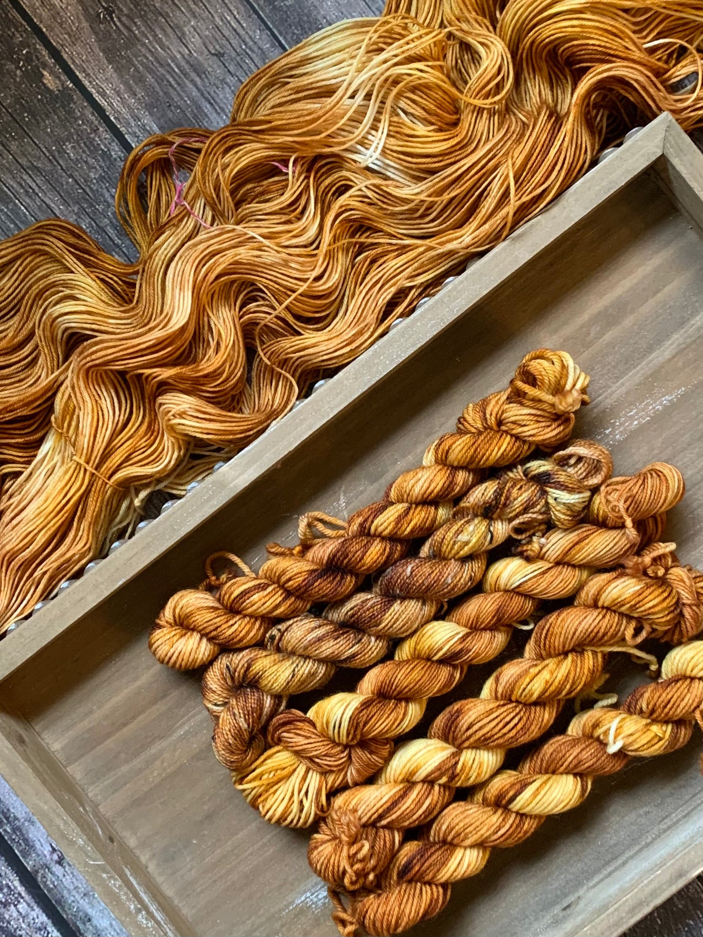 Caramel Sauce - Dyed to Order - Sweet Pea & Sparrow Hand Dyed Yarns