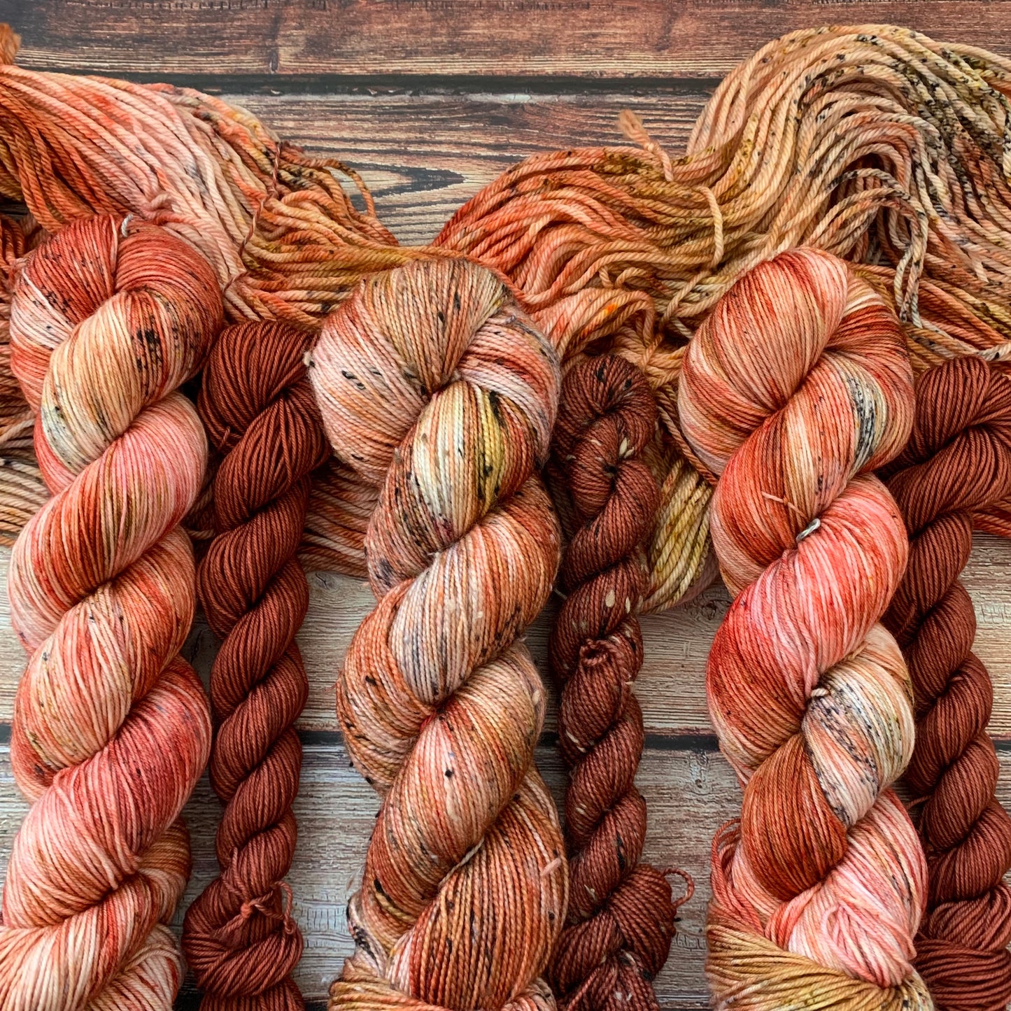Tamworth Pigs Sock Set- Livestock Sock Set - Dyed to Order - Sweet Pea & Sparrow Hand Dyed Yarns