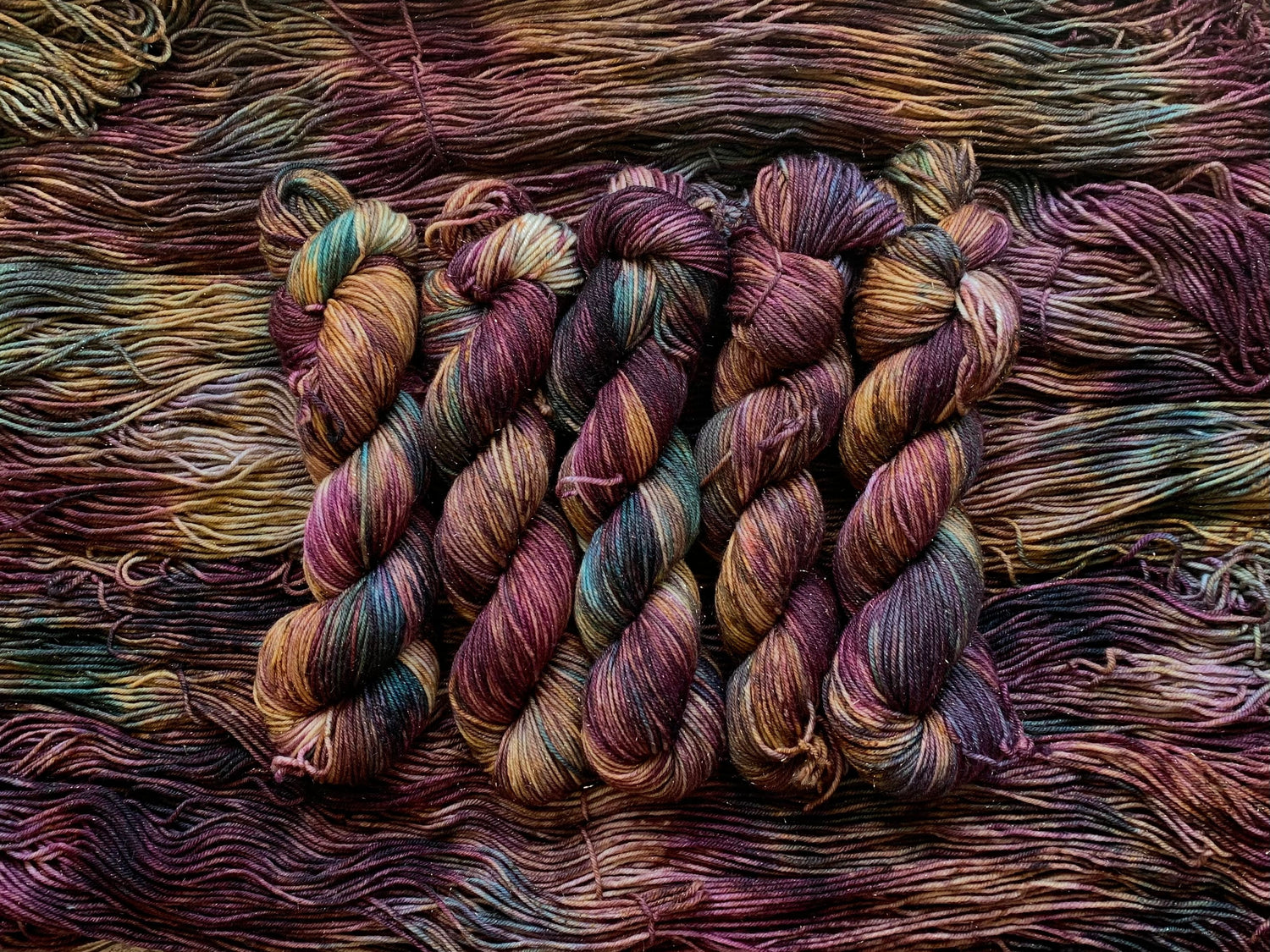 Variegated Hand Dyed Yarn