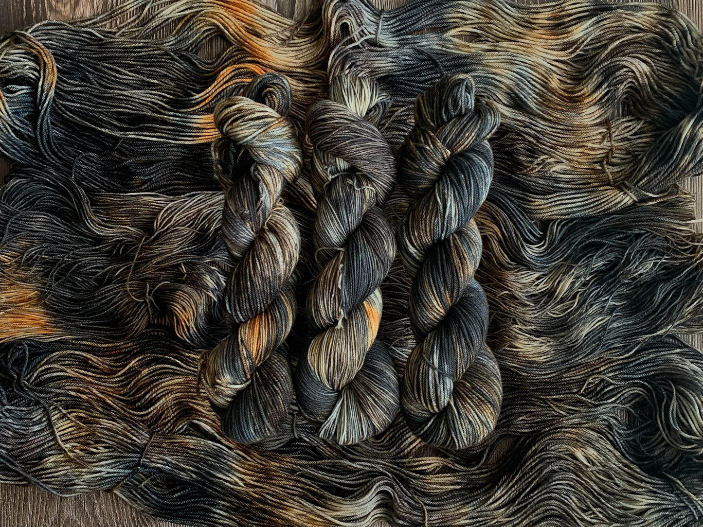 Shou Sugi Ban -  Dyed to Order - Sweet Pea & Sparrow Hand Dyed Yarns