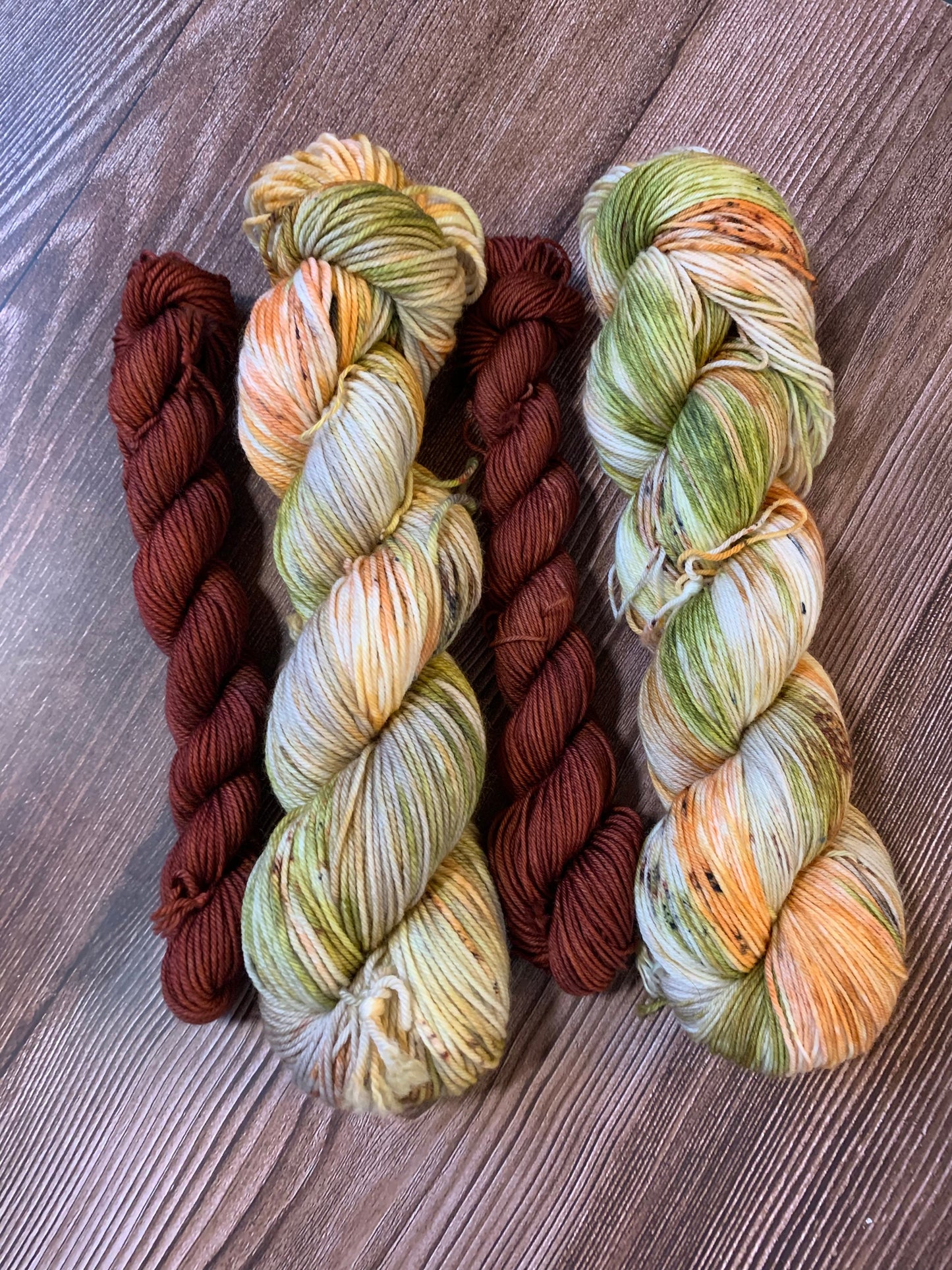 Quilted & Warm Cloves- Sock Set- Collab with K by K Collections -  Dyed to Order - Sweet Pea & Sparrow Hand Dyed Yarns