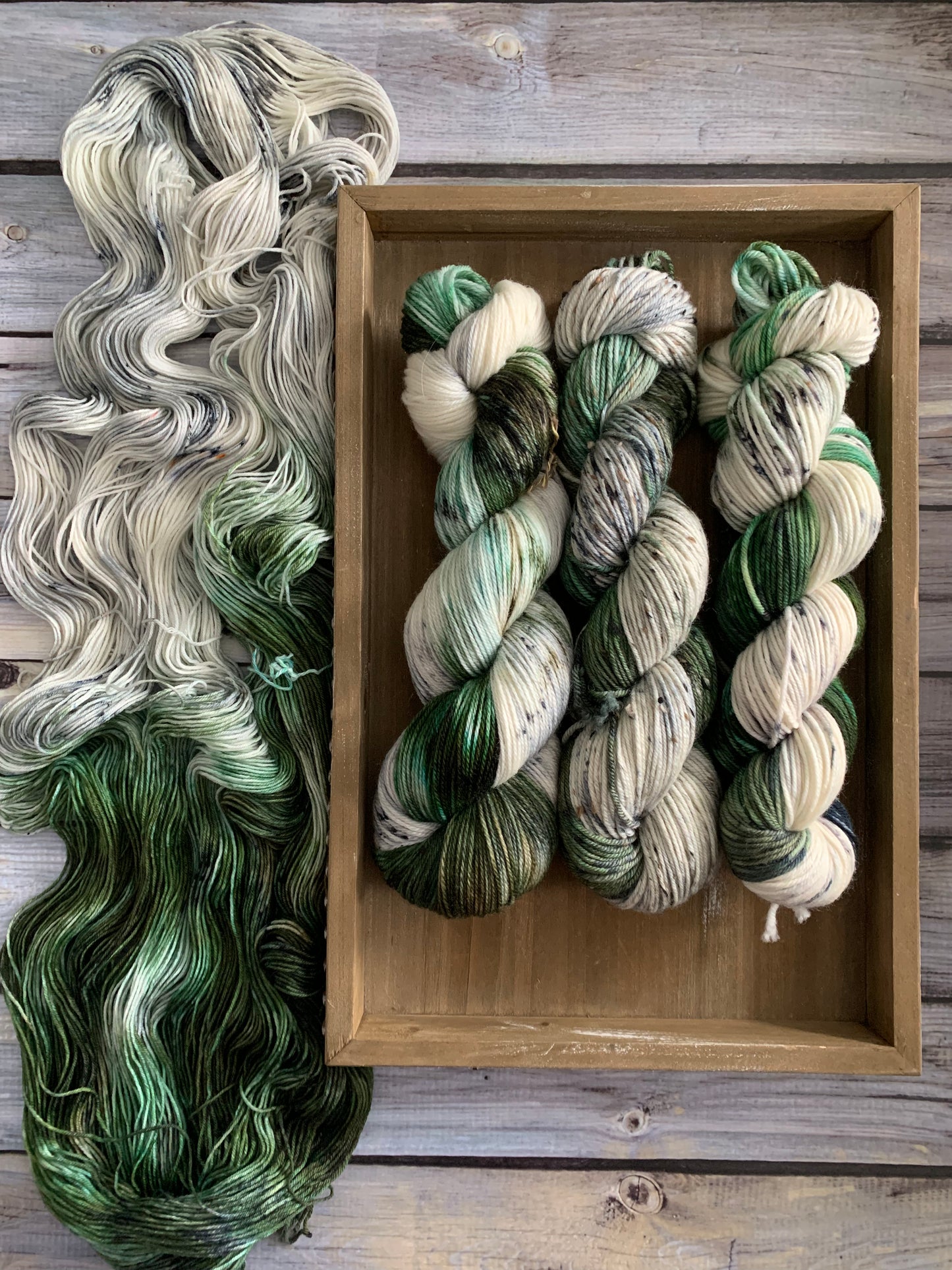 Green Barn- Life's Little Things Collection - Dyed to Order - Sweet Pea & Sparrow Hand Dyed Yarns