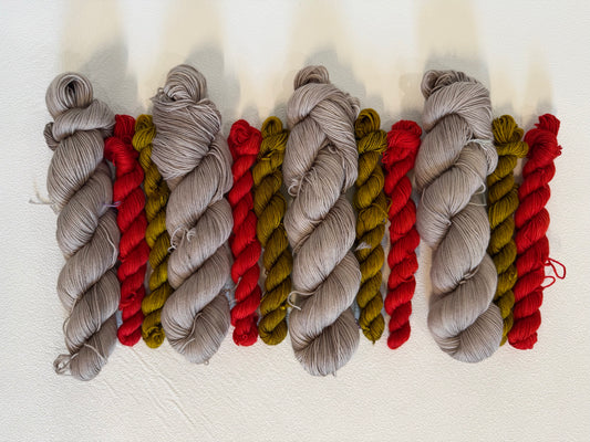 Hunter sock set - Sock Set-  Dyed to Order - Sweet Pea & Sparrow Hand Dyed Yarns