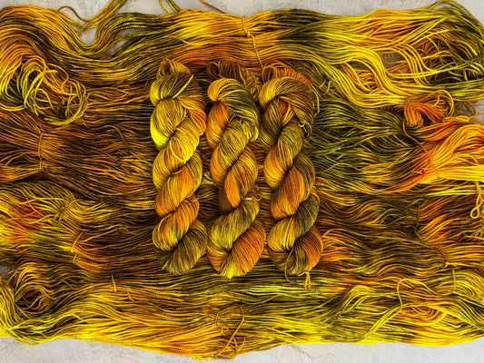 Deconstructed Pickle Juice-  Dyed to Order - Sweet Pea & Sparrow Hand Dyed Yarns