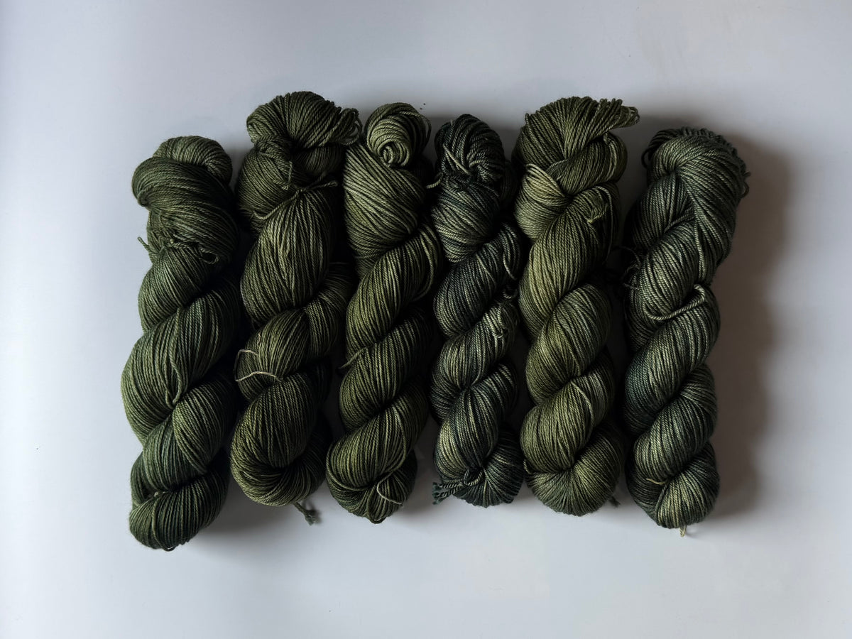Green Kingfisher -  Dyed to Order - Sweet Pea & Sparrow Hand Dyed Yarns