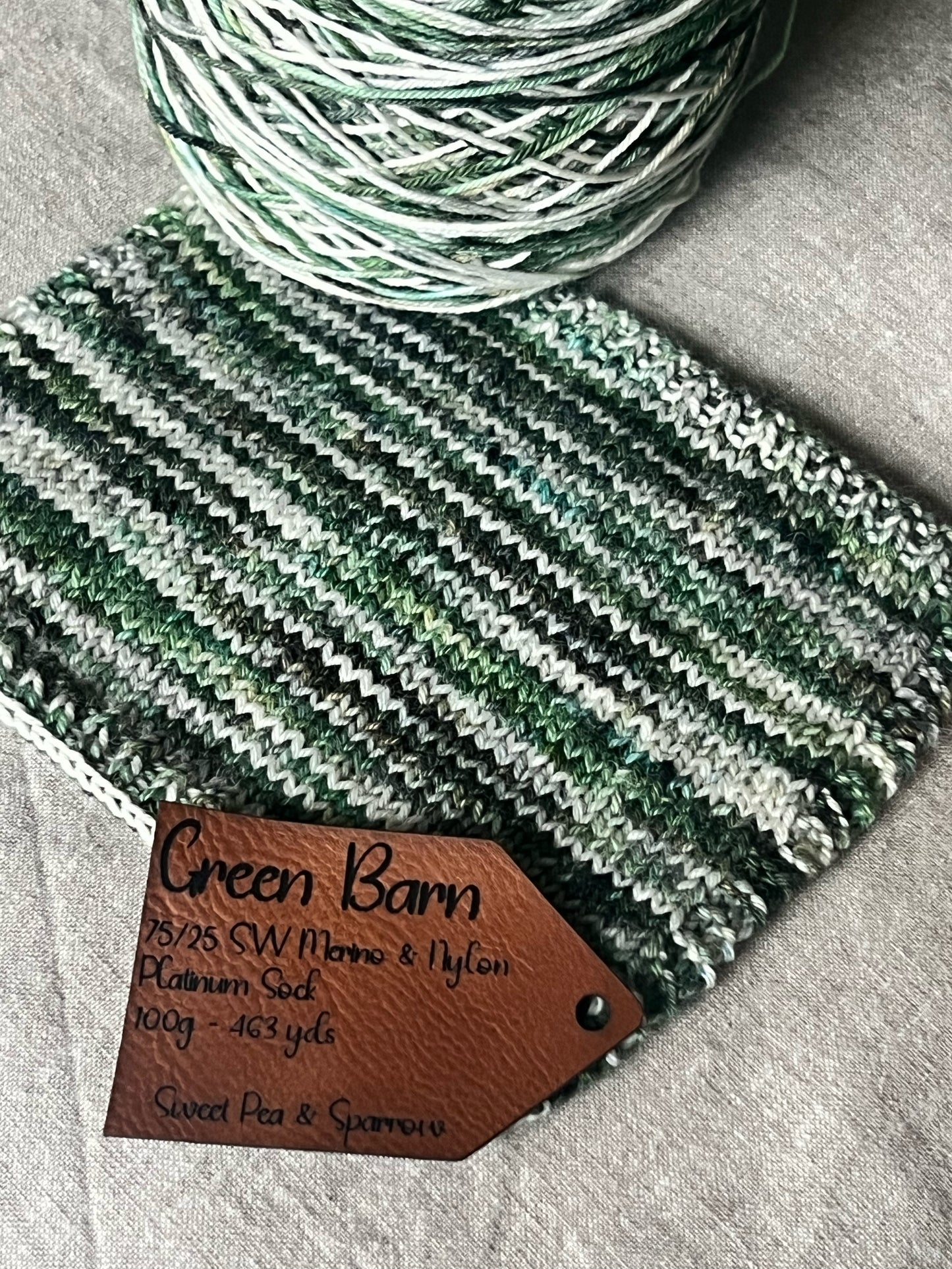 Green Barn- Life's Little Things Collection - Dyed to Order - Sweet Pea & Sparrow Hand Dyed Yarns