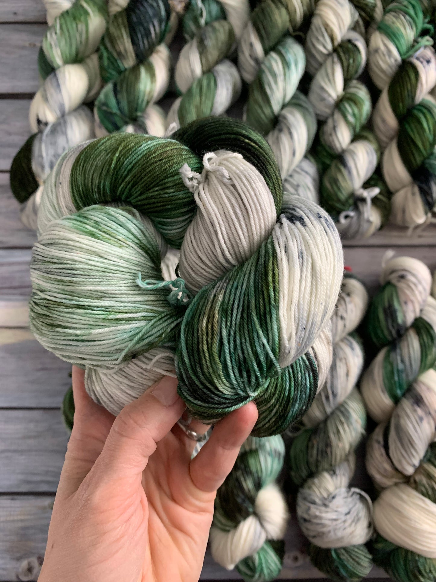 Green Barn- Life's Little Things Collection - Dyed to Order - Sweet Pea & Sparrow Hand Dyed Yarns