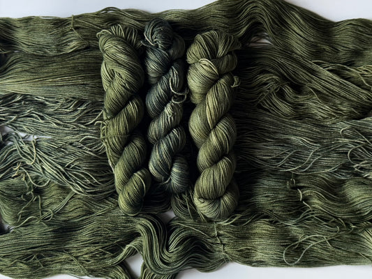 Green Kingfisher -  Dyed to Order - Sweet Pea & Sparrow Hand Dyed Yarns