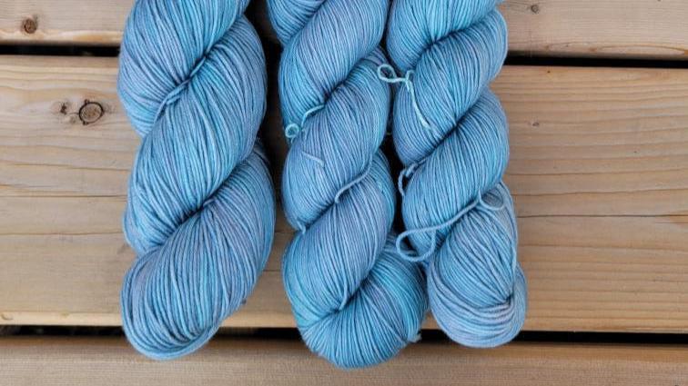 Baby Blue Eyes- Dyed to Order - Sweet Pea & Sparrow Hand Dyed Yarns