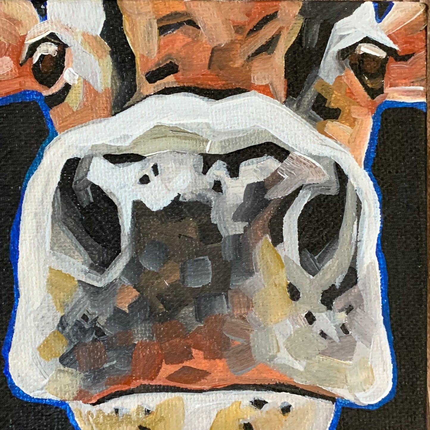 4”x4” - "Lucille" - Cow Painting-Acrylic Painting