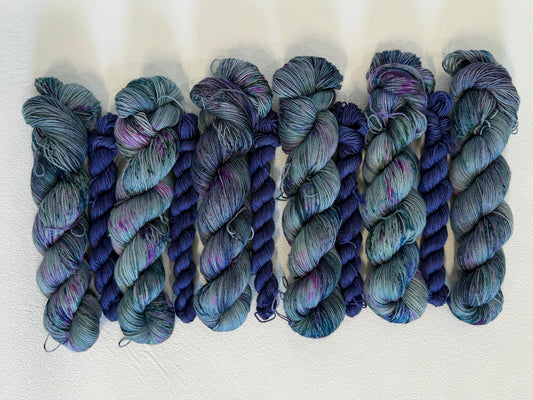 Meadow Socks - Sock Set-  Dyed to Order - Sweet Pea & Sparrow Hand Dyed Yarns
