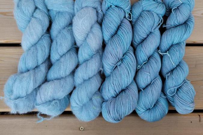 Baby Blue Eyes- Dyed to Order - Sweet Pea & Sparrow Hand Dyed Yarns