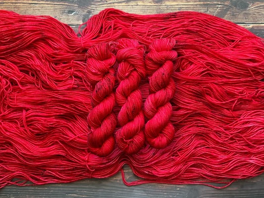 Cardinals -  Dyed to Order - Sweet Pea & Sparrow Hand Dyed Yarns