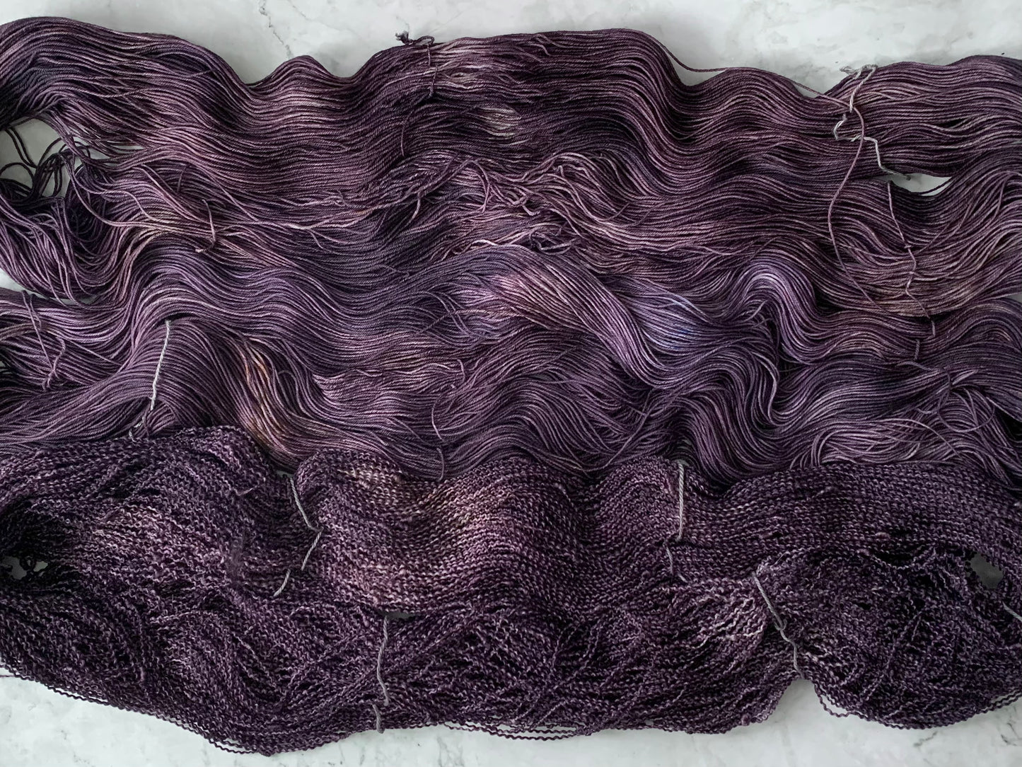 Eggplants -  Dyed to Order - Sweet Pea & Sparrow Hand Dyed Yarns