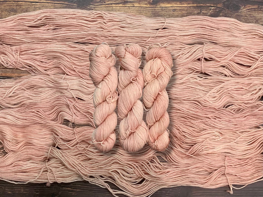 Strawberry Creme-  Dyed to Order - Sweet Pea & Sparrow Hand Dyed Yarns