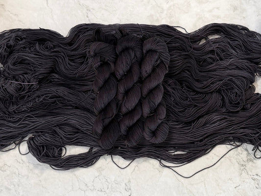 Black Sheep -  Dyed to Order - Sweet Pea & Sparrow Hand Dyed Yarns