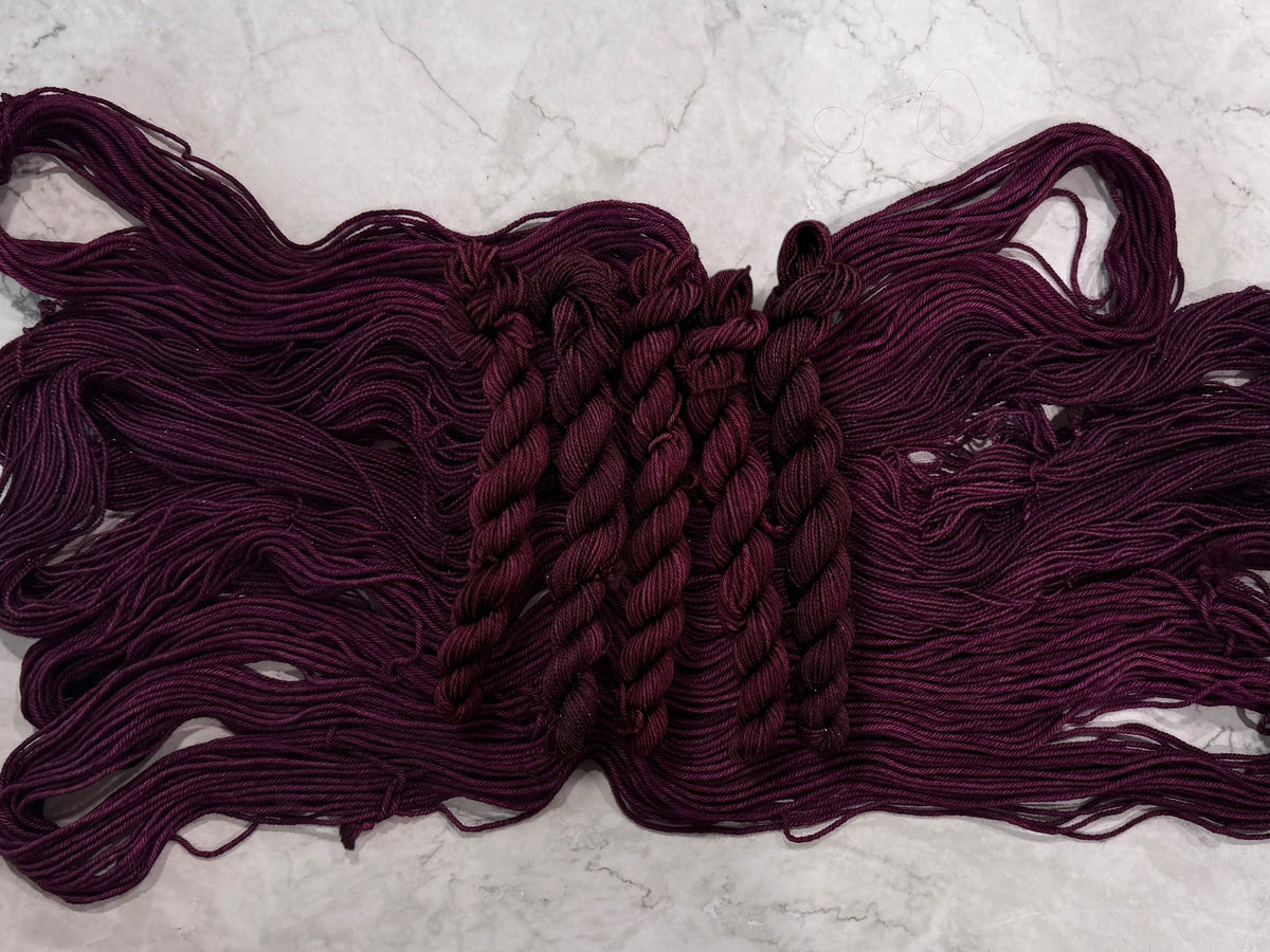 Sangria-  Dyed to Order - Sweet Pea & Sparrow Hand Dyed Yarns