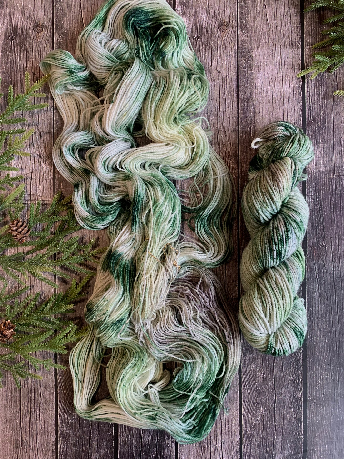 Winter Pines -  Dyed to Order - Sweet Pea & Sparrow Hand Dyed Yarns