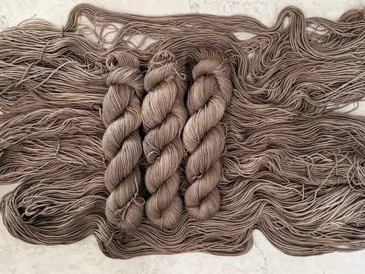 Taupe-  Dyed to Order - Sweet Pea & Sparrow Hand Dyed Yarns