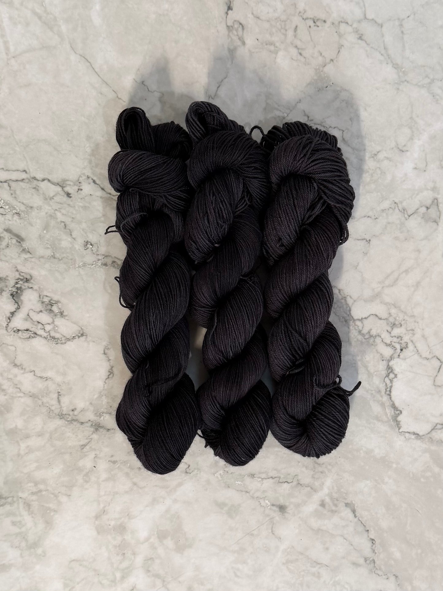 Black Sheep -  Dyed to Order - Sweet Pea & Sparrow Hand Dyed Yarns
