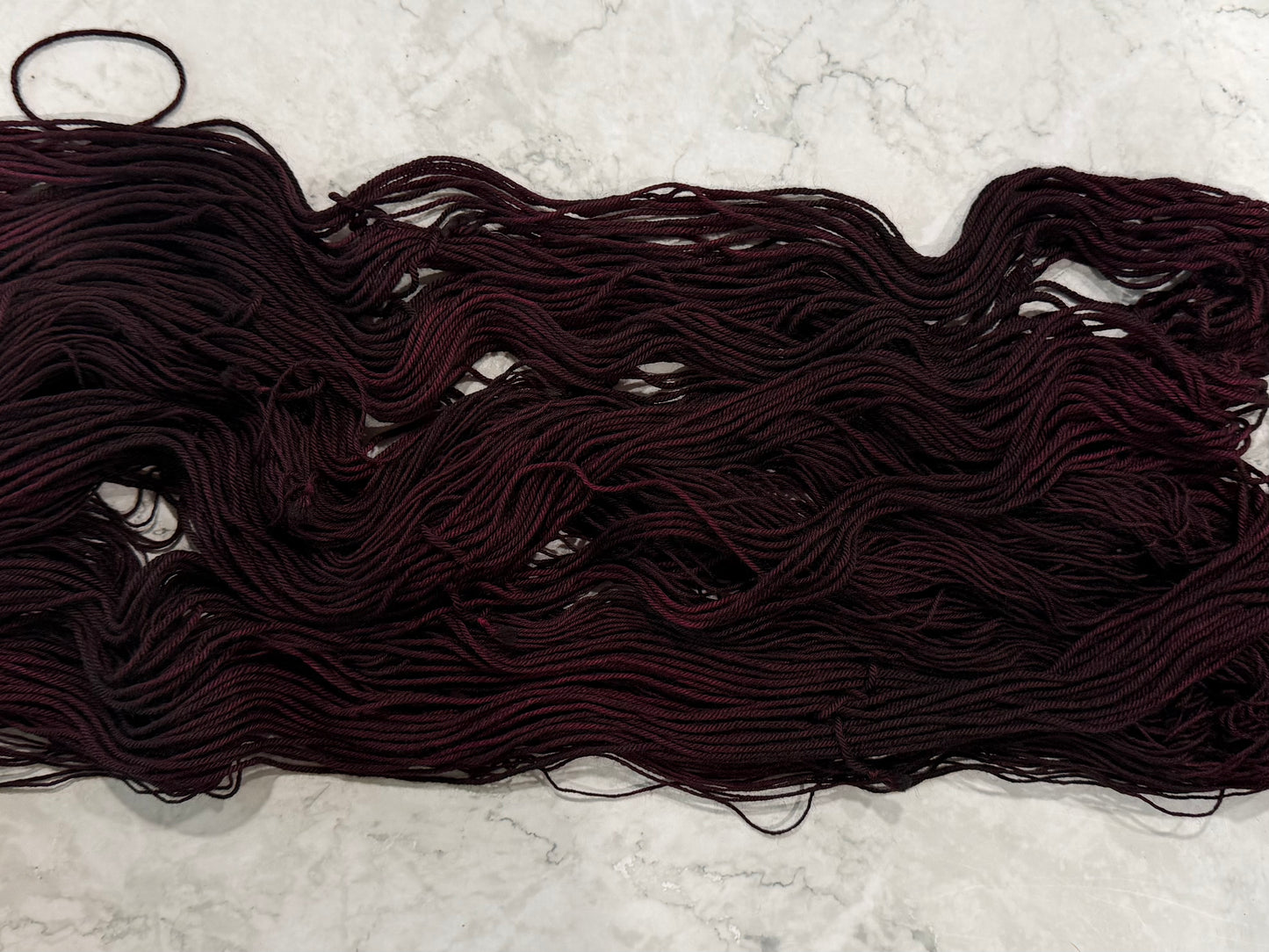 Blackberry Brandy-  Dyed to Order - Sweet Pea & Sparrow Hand Dyed Yarns
