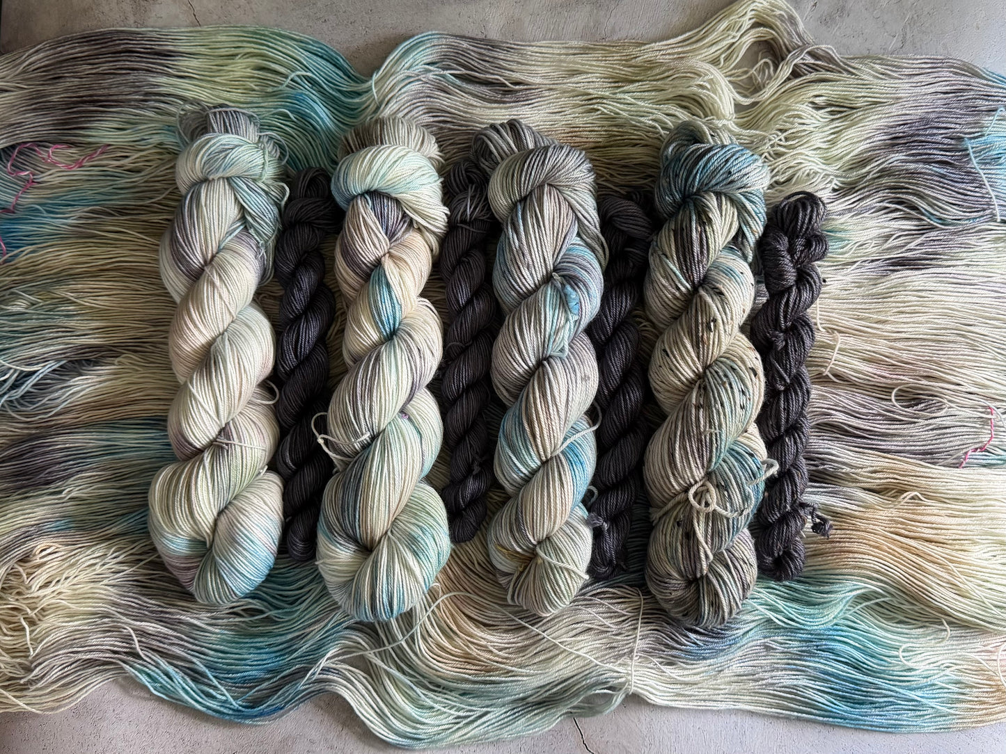 Fuzz & Toe Beans - Sock Set-  Dyed to Order - Sweet Pea & Sparrow Hand Dyed Yarns