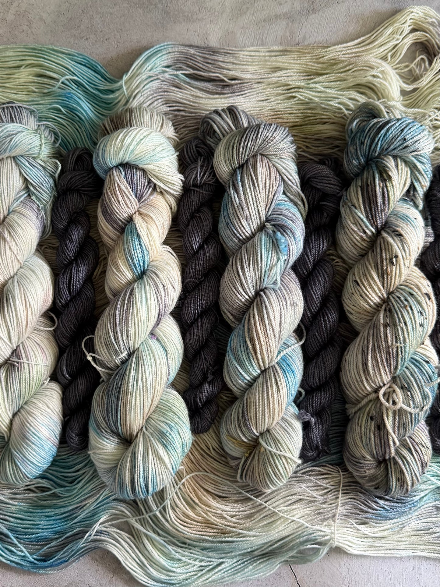 Fuzz & Toe Beans - Sock Set-  Dyed to Order - Sweet Pea & Sparrow Hand Dyed Yarns