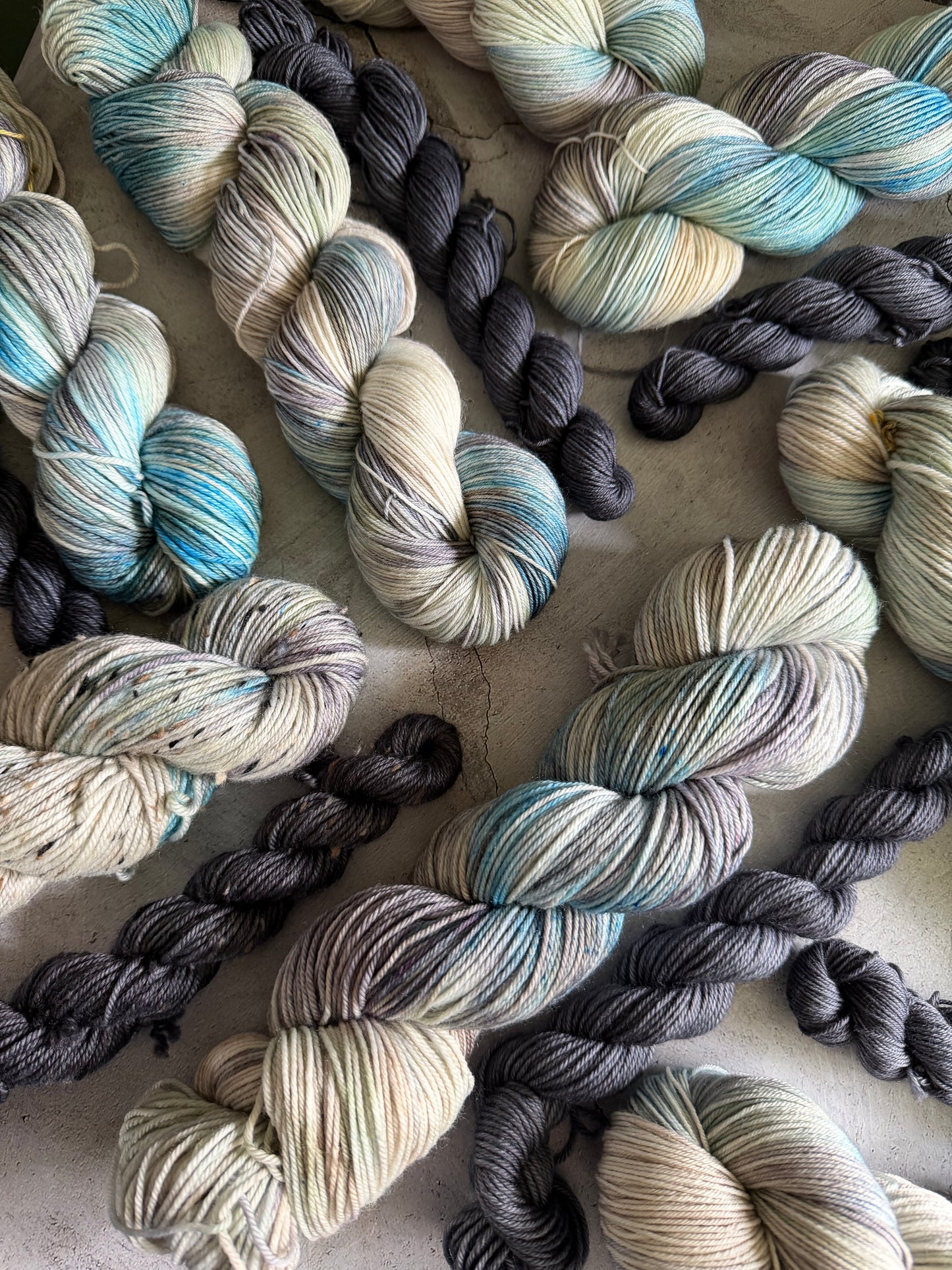 Fuzz & Toe Beans - Sock Set-  Dyed to Order - Sweet Pea & Sparrow Hand Dyed Yarns