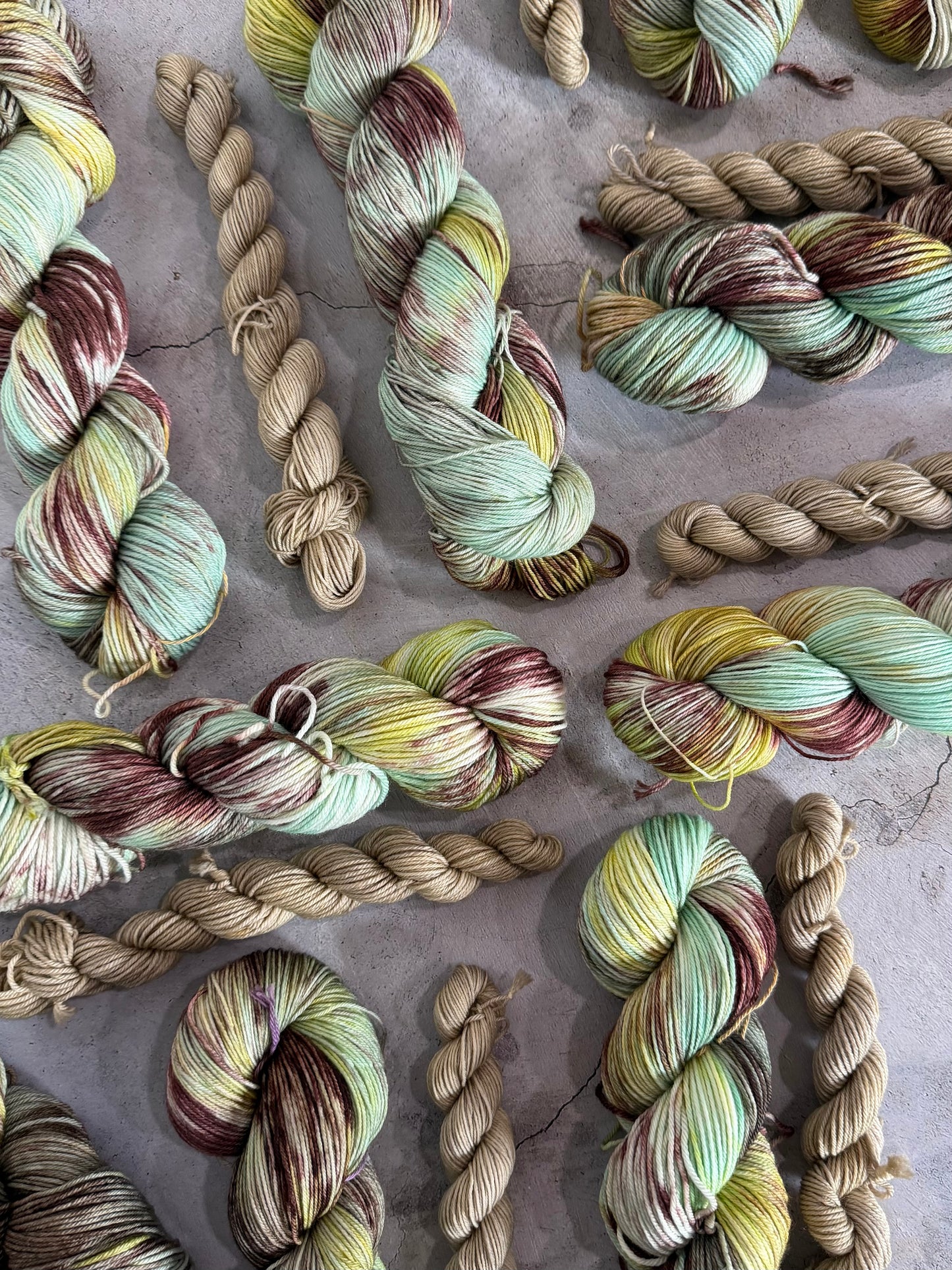 Spanish Moon Moth & Twine - Sock Set-  Dyed to Order - Sweet Pea & Sparrow Hand Dyed Yarns