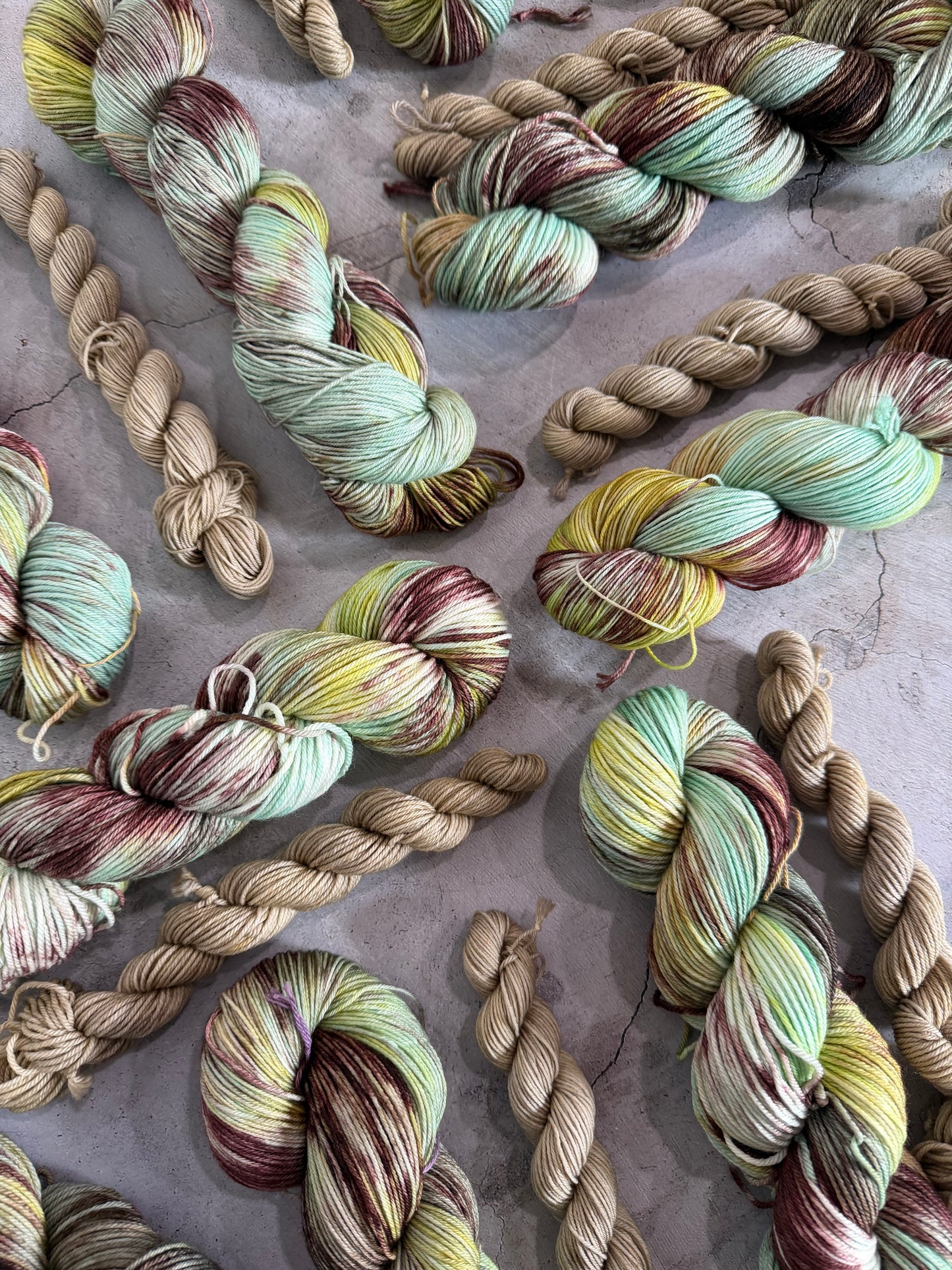 Spanish Moon Moth & Twine - Sock Set-  Dyed to Order - Sweet Pea & Sparrow Hand Dyed Yarns
