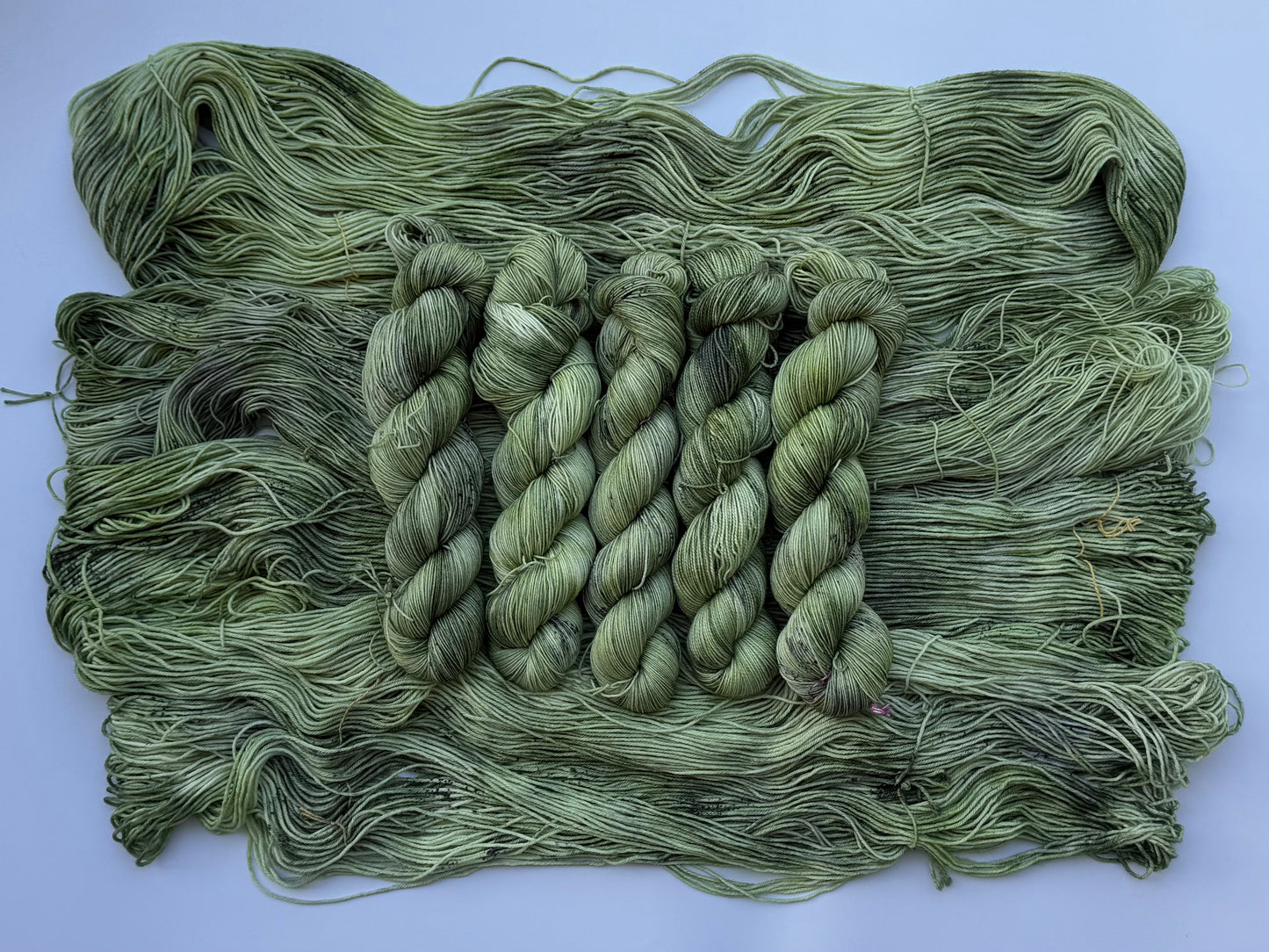 Green Malachite Butterfly -  Dyed to Order - Sweet Pea & Sparrow Hand Dyed Yarns - June Flutter  Club