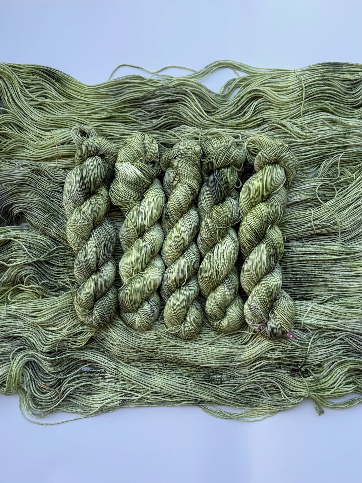 Green Malachite Butterfly -  Dyed to Order - Sweet Pea & Sparrow Hand Dyed Yarns - June Flutter  Club