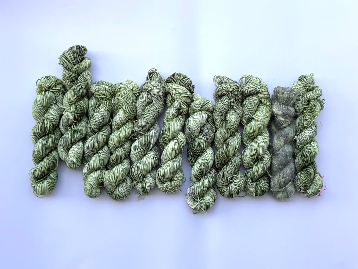 Green Malachite Butterfly -  Dyed to Order - Sweet Pea & Sparrow Hand Dyed Yarns - June Flutter  Club