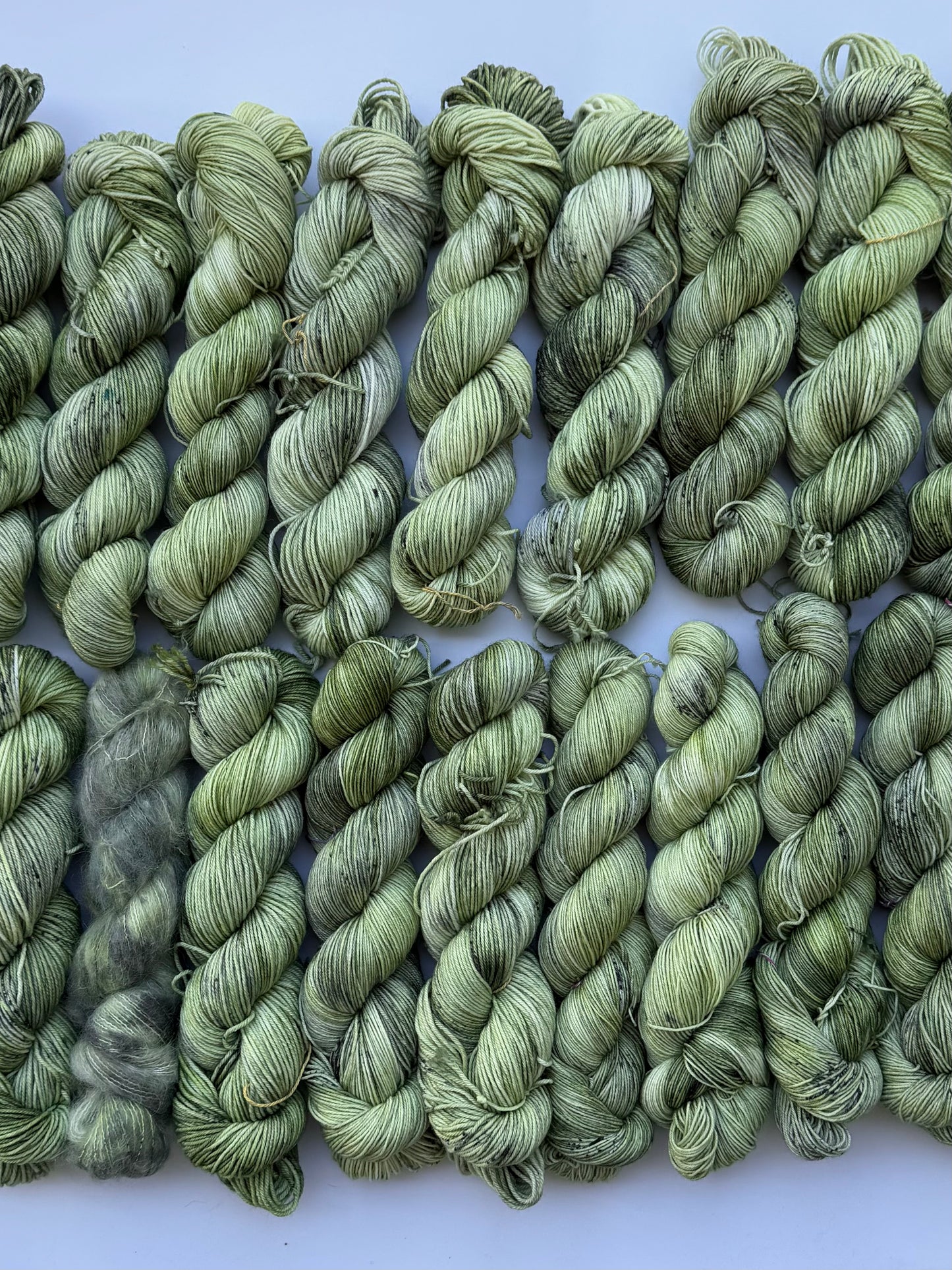 Green Malachite Butterfly -  Dyed to Order - Sweet Pea & Sparrow Hand Dyed Yarns - June Flutter  Club